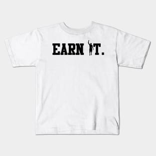 The Earn It Tee - Black Kids T-Shirt